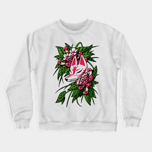 Japanaese fox kitsune mask Crewneck Sweatshirt